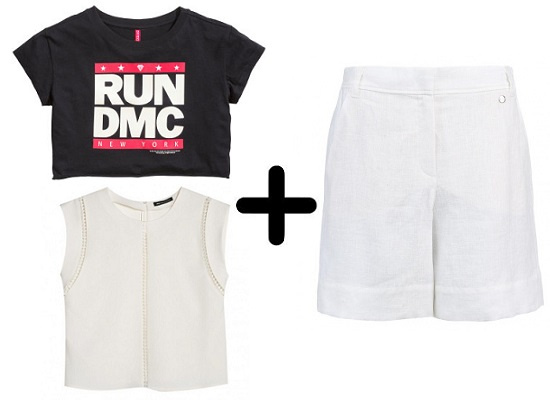 Топы: H&M, Mango Шорты: Escada sport Топы: H&M, Mango Шорты: Escada sport