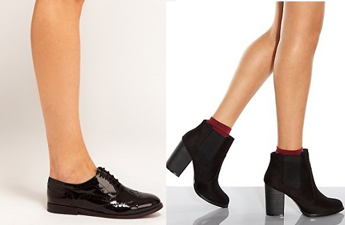 Броги ASOS (слева), Челси New look (справа) Броги ASOS (слева), Челси New look (справа)
