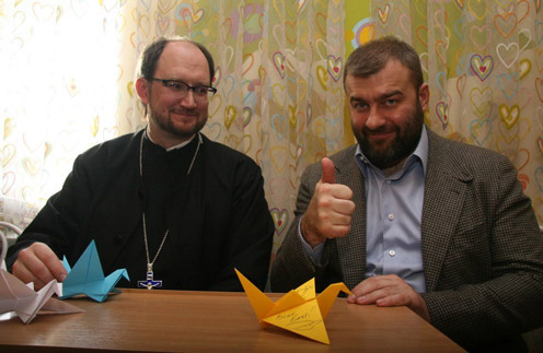 Михаил Пореченков и протоиерей Александр Ткаченко Михаил Пореченков и протоиерей Александр Ткаченко