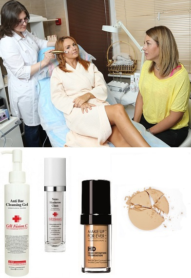 Очищающий гель для лица Cell Fusion C Anti Bac Cleasing gel, Тональный крем Make up for ever HD, Компактная пудра Make up for ever Очищающий гель для лица Cell Fusion C Anti Bac Cleasing gel, Тональный крем Make up for ever HD, Компактная пудра Make up for ever