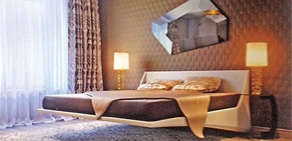 Изюминкой спальни станет «летающая» кровать Dylan Bed, примерная стоимость 150 тысяч рублей Изюминкой спальни станет «летающая» кровать Dylan Bed, примерная стоимость 150 тысяч рублей
