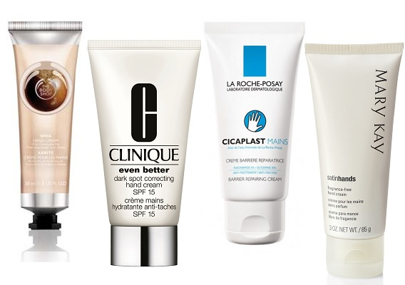 The Body Shop Крем для рук «Ши», Clinique Крем для рук Выравнивающий тон кожи Even better, La Roche-Posay Защитный восстанавливающий крем-барьер для рук Cicaplast Mains, Mary Kay Крем для рук Satin Hands® (без запаха) The Body Shop Крем для рук «Ши», Clinique Крем для рук Выравнивающий тон кожи Even better, La Roche-Posay Защитный восстанавливающий крем-барьер для рук Cicaplast Mains, Mary Kay Крем для рук Satin Hands® (без запаха)
