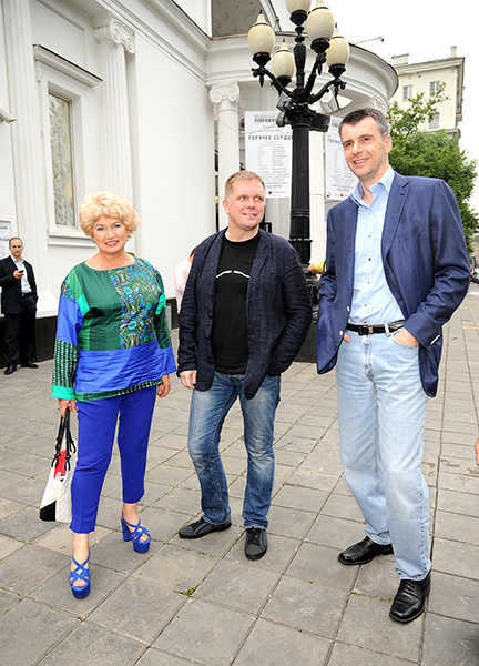 Людмила Нарусова, Андрей Колесников и Михаил Прохоров Людмила Нарусова, Андрей Колесников и Михаил Прохоров