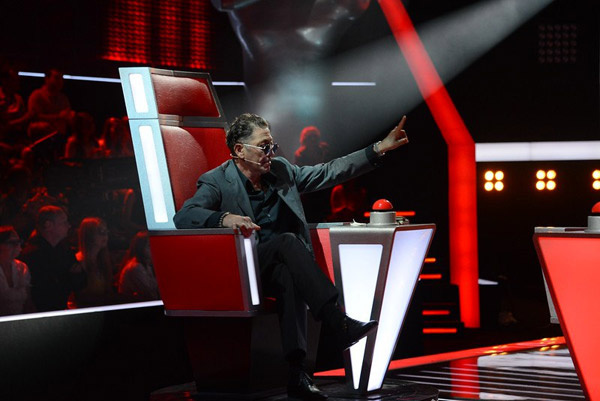 Григорий Лепс на съемках «Голоса» Григорий Лепс на съемках «Голоса»