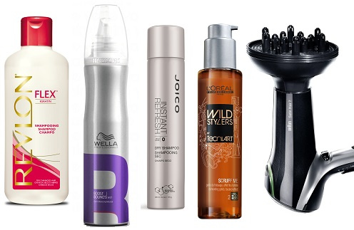 Revlon Шампунь для волос Flex, Wella Professionals Пенка для волос Boost Bounds Wet, Joico Сухой шампунь Instant Refresh, L’Oréal Professionnel Гель-желе для волос Scruff Me, Braun Фен Satin Hair 3 Revlon Шампунь для волос Flex, Wella Professionals Пенка для волос Boost Bounds Wet, Joico Сухой шампунь Instant Refresh, L’Oréal Professionnel Гель-желе для волос Scruff Me, Braun Фен Satin Hair 3