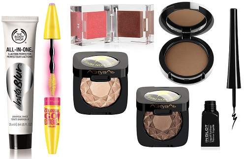 Универсальный праймер для лица The Body Shop Insta Blur, Тушь для ресниц Maybelline NY The Colossal go Extreme!Volume, Блеск для губ INGLOT lip duo #44, Тени Л'Этуаль Collection Privee Рыжий и Шоколадный, Компактная пудра с эффектом загара INGLOT Bronzing powder #78, Влагоустойчивая жидкая подводка INGLOT liquid eyeliner #25 Универсальный праймер для лица The Body Shop Insta Blur, Тушь для ресниц Maybelline NY The Colossal go Extreme!Volume, Блеск для губ INGLOT lip duo #44, Тени Л'Этуаль Collection Privee Рыжий и Шоколадный, Компактная пудра с эффектом загара INGLOT Bronzing powder #78, Влагоустойчивая жидкая подводка INGLOT liquid eyeliner #25