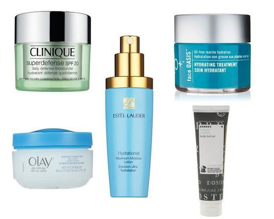 Korres Суперувлажняющий крем для тела Jasmine Body Butter, Clinique Дневной защитный крем Superdefence SPF 20, H20+ Гель для лица увлажняющий Hydrating Treatment, Estee Lauder Увлажняющий лосьон Hydrationist, Olay Дневной увлажняющий крем Instant Hydration Korres Суперувлажняющий крем для тела Jasmine Body Butter, Clinique Дневной защитный крем Superdefence SPF 20, H20+ Гель для лица увлажняющий Hydrating Treatment, Estee Lauder Увлажняющий лосьон Hydrationist, Olay Дневной увлажняющий крем Instant Hydration