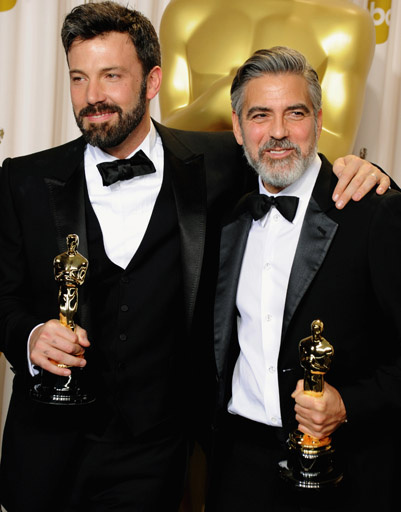Два бородача: Бен Аффлек и Джордж Клуни