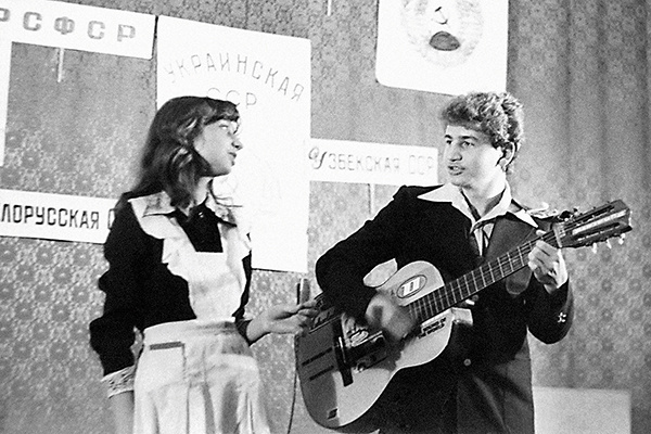 Леонид и Ирина не только встречались, но и выступали вместе, 1985 год Леонид и Ирина не только встречались, но и выступали вместе, 1985 год