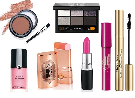 Ardell Пудра для бровей, Bobbi Brown Тени для век, Giorgio Armani Флюид для сияния кожи, Benefit Румяна, MAC Помада для губ, essence Помада-карандаш, Elizabeth Arden Тушь для ресниц Ardell Пудра для бровей, Bobbi Brown Тени для век, Giorgio Armani Флюид для сияния кожи, Benefit Румяна, MAC Помада для губ, essence Помада-карандаш, Elizabeth Arden Тушь для ресниц