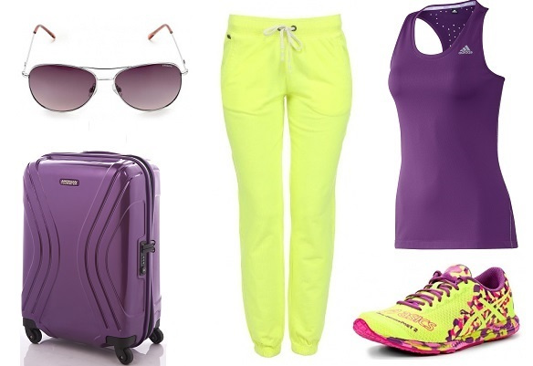 Очки Palaroid, Чемодан American Tourister коллекция Vivotec, Спортивные брюки Sela, Майка Adidas Climachill, Кроссовки Asics Очки Palaroid, Чемодан American Tourister коллекция Vivotec, Спортивные брюки Sela, Майка Adidas Climachill, Кроссовки Asics