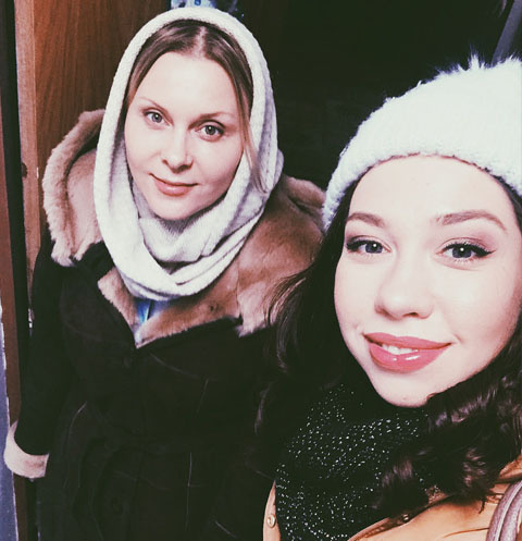 Звезды сериала «Ольга» Яна Троянова и Алина Алексеева Звезды сериала «Ольга» Яна Троянова и Алина Алексеева