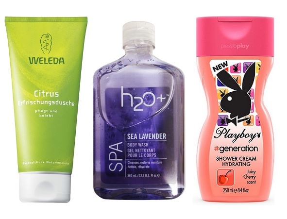 Цитрусовый освежающий гель для душа Weleda, H2O+ Гель для душа Sea Lavender, Playboy Крем-гель для душа Generation Цитрусовый освежающий гель для душа Weleda, H2O+ Гель для душа Sea Lavender, Playboy Крем-гель для душа Generation
