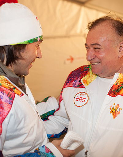 Андрей Малахов и легендарный пловец Шаварш Карапетян