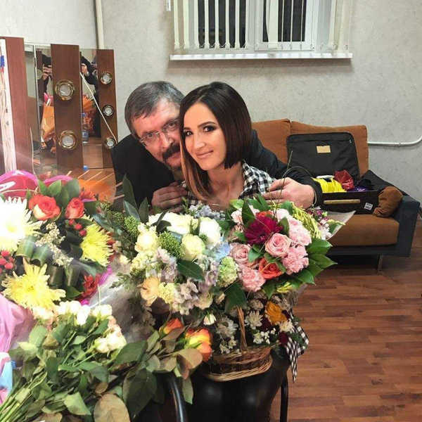 Ольга Бузова с отцом