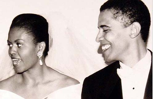 Мишель и Барак Обама 22 года назад