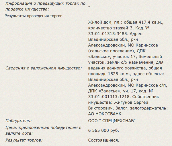 Коттедж Жигунова ушел за 6,5 миллионов Коттедж Жигунова ушел за 6,5 миллионов