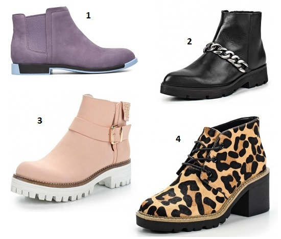 1. Camper 2. Bronx 3.Item Black 4.Top Shop