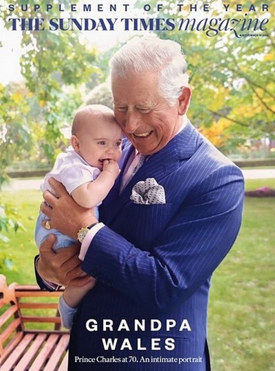 Принц Чарльз с внуком