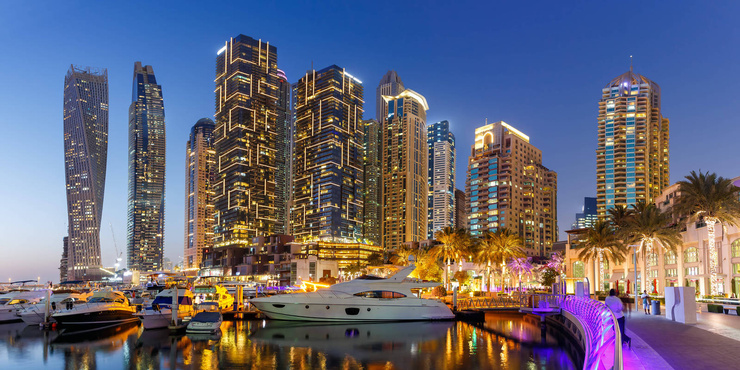 Дубай Марина — один из самых живописных районов
