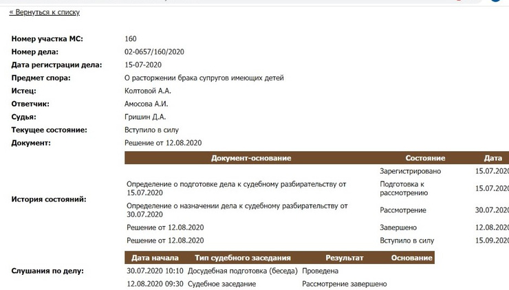 Александр развелся с женой 12 августа