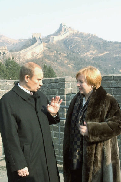 Владимир Путин с супругой во время путешествия в Китай