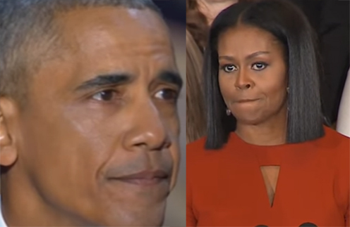 Барак и Мишель Обама расплакались во время прощальной речи