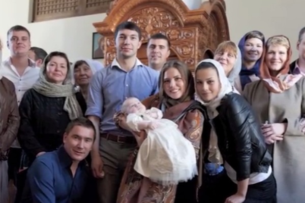 Крещение дочки Олега Винника
