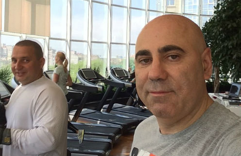 Иосиф Пригожин с тренером Иосиф Пригожин с тренером