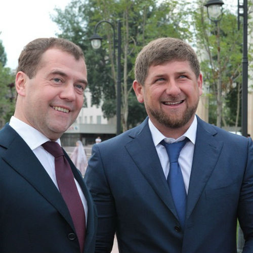 Медведев и кадыров фото