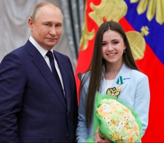 Владимир Путин встретился с победителями Олимпийских игр и лично поздравил Камилу Валиеву с 16-летием