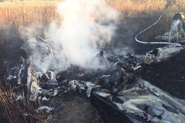 Очевидцы рассказывали, что самолет болтало в воздухе, затем он резко накренился, упал и сгорел за пять минут  