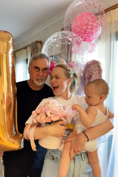 In April, the couple's daughter turned one year old, and the stars once again joked about lack of sleep, taking pictures with bruises under their eyes.
