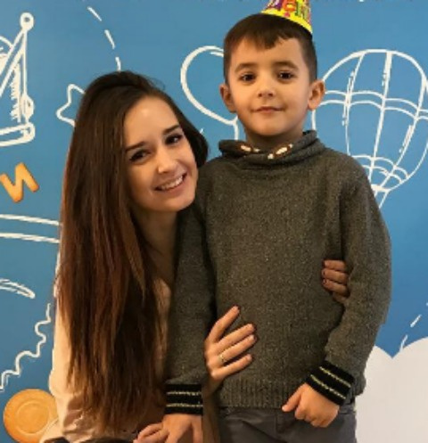Маргарита Агибалова с сыном Митей