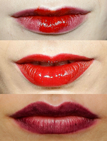 Макияж губ с показов: Emporio Armani, Marc by Marc Jacobs, Vera Wang