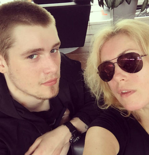 Мария Шукшина с сыном