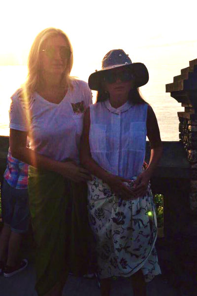Диана Гурцкая любуется закатами на Бали