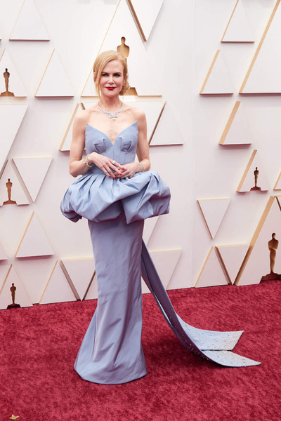 Oscar-winning Nicole Kidman looked ridiculous in a train dress
