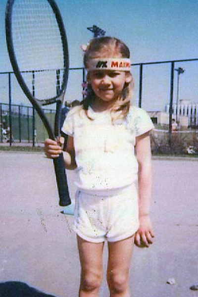 Анна Курникова начала играть в теннис с пяти лет
