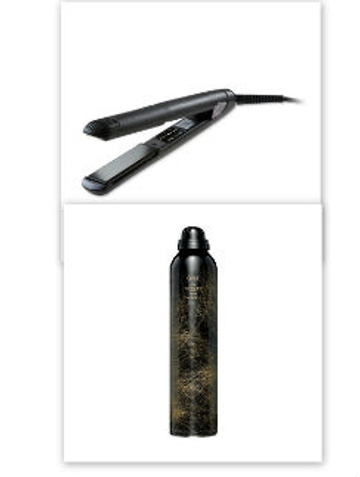 Вам понадобится:Oribe Текстурирующий спрей Dry Texturising spray, 2900 руб.,Cloud Nine Cтайлер для выпрямления, 5280 руб.