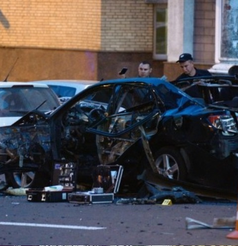 Взрыв автомобиля в центре Киева
