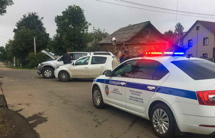 В результате аварии пострадал только один человек