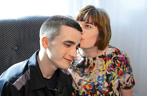 Семенов со своей мамой
