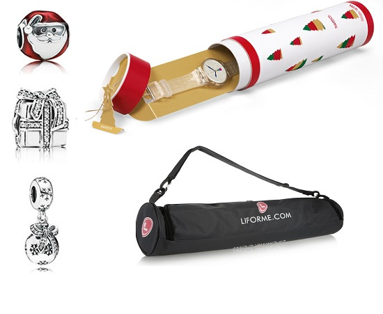 Подвески-шармы Pandora (серебро,цирконий), Часы Swatch HOLIDAY TWIST, Коврик для йоги с чехлом Liforme Подвески-шармы Pandora (серебро,цирконий), Часы Swatch HOLIDAY TWIST, Коврик для йоги с чехлом Liforme