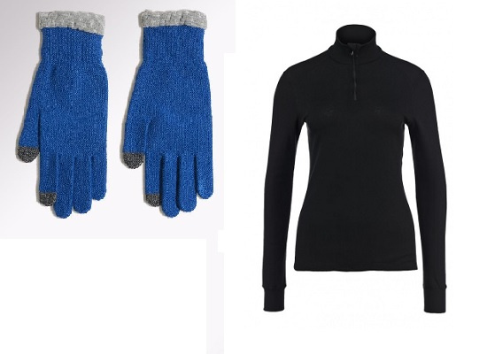 Утепленный сенсорные перчатки Adidas Climaheat, Термобелье Odlo 