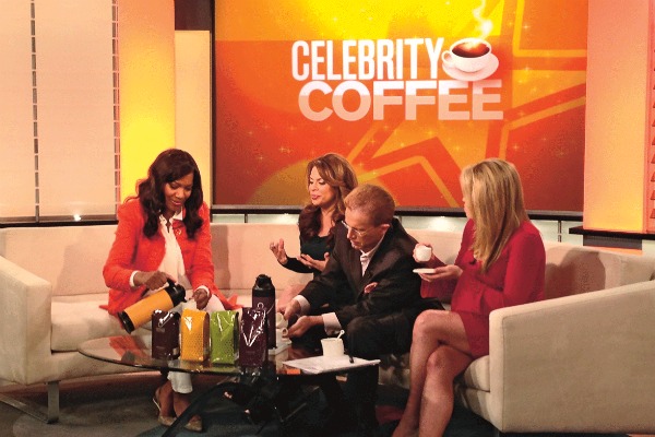 В эфире одного из телеканалов Грейс рассказала о производстве кофе в Руанде и дала его протестировать