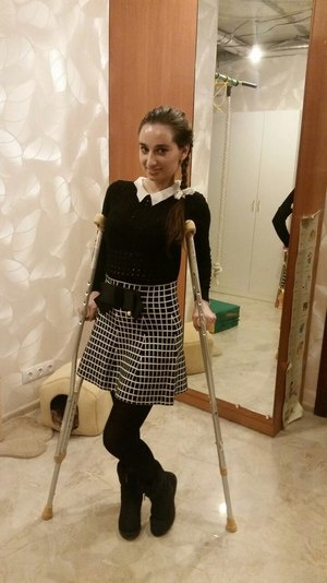 После аварии Анастасия Солтан заново училась ходить