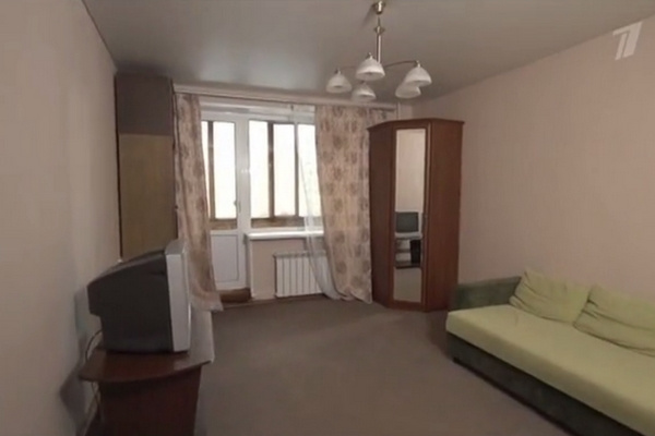 Изначальный вид комнаты в квартире Юрия Смирнова