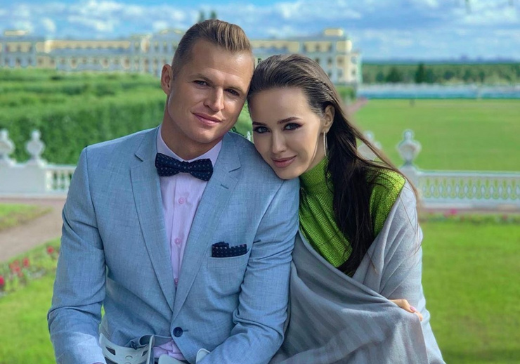 Дмитрий Тарасов с женой Анастасией Костенко