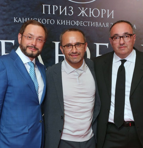 Глеб Фетисов, Андрей Звягинцев и Александр Роднянский Глеб Фетисов, Андрей Звягинцев и Александр Роднянский